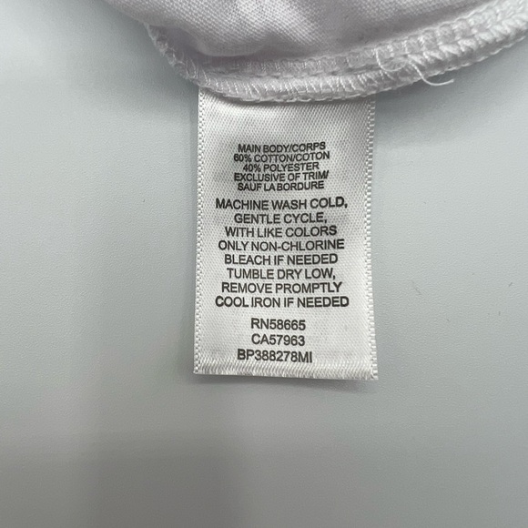 B.P. White V-Neck T-shirt - NEW w/tags - Medium - Picture 8 of 9